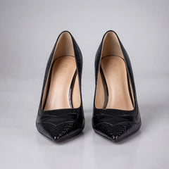 Maria May Metallic Heels - Black - women's heels - Hendlys - Image 2