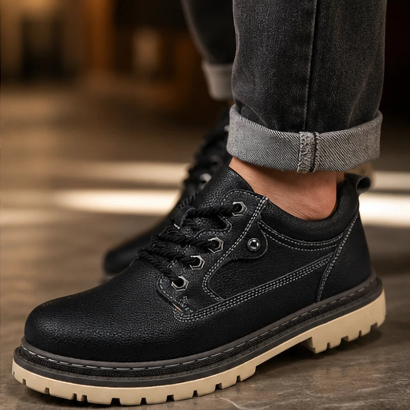 Kingsley Leather Casual Shoe - Black - mens shoes - Hendlys - Image 2