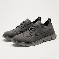 Peterson Suede Sneakers - Gray - Sneakers - Hendlys - Image 1