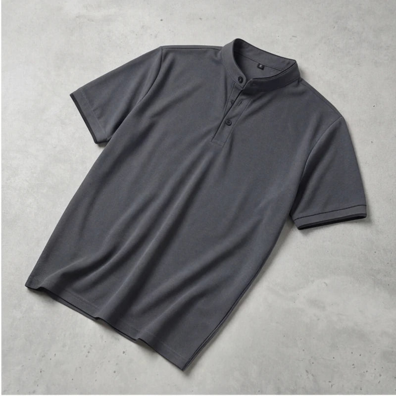Jenson Polo Shirt - Dark Grey - breathable polo - Hendlys - Image 4