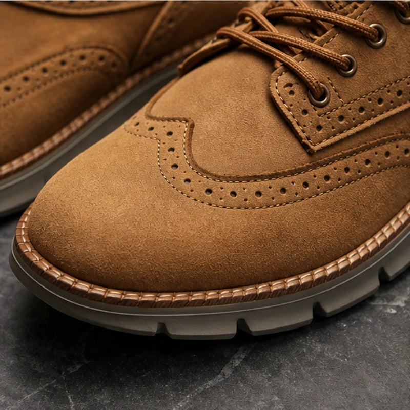 Peterson Suede Sneakers - Camel - casual sneakers - Hendlys - Image 4