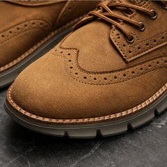 Peterson Suede Sneakers - Camel - casual sneakers - Hendlys - Image 4