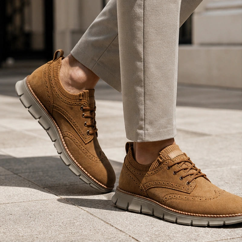 Peterson Suede Sneakers - Camel - suede sneakers - Hendlys - Image 3