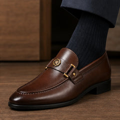 Verona Hand-Finished Leather Loafer - Brown - leather loafers - Hendlys - Image 3