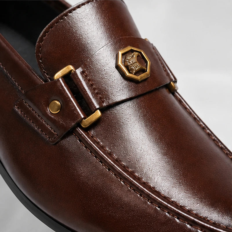 Verona Hand-Finished Leather Loafer - Brown - men's shoes - Hendlys - Image 5