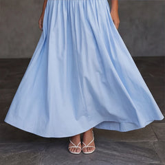 Grazania Strapless Dress - Sky Blue - ruched dress - Hendlys - Image 5