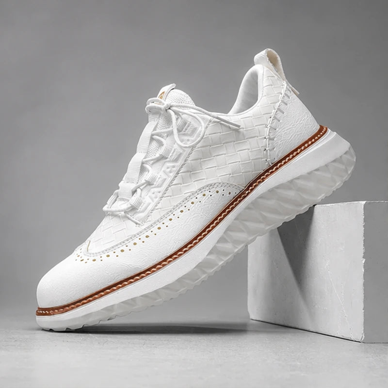 Hampton Leather Sneakers - White - Sneakers - Hendlys - Image 1