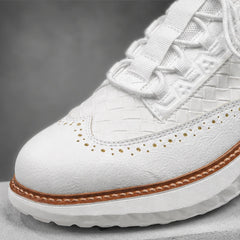 Hampton Leather Sneakers - White - leather sneakers - Hendlys - Image 3