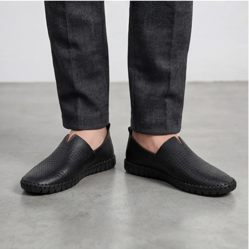 Sartoria Italia Loafers - Black - italian leather - Hendlys - Image 3