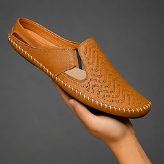 Lido Coastal Leather Sandal - Brown - coastal style - Hendlys - Image 5