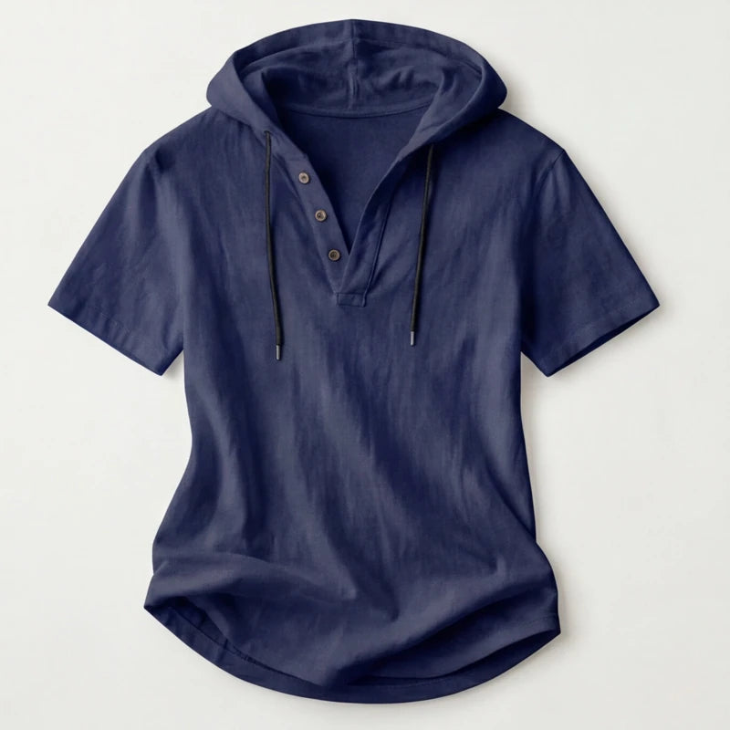 Brighton Hoodie Shirt - Navy - hoodie shirt - Hendlys - Image 3