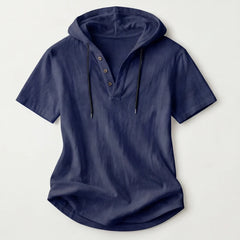 Brighton Hoodie Shirt - Navy - hoodie shirt - Hendlys - Image 3