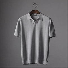 San Sebastian Knit Polo Shirt - Gray - polo shirt - Hendlys - Image 5