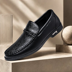 Alden Textured Bit Loafer - Black - Loafers - Hendlys - Image 1