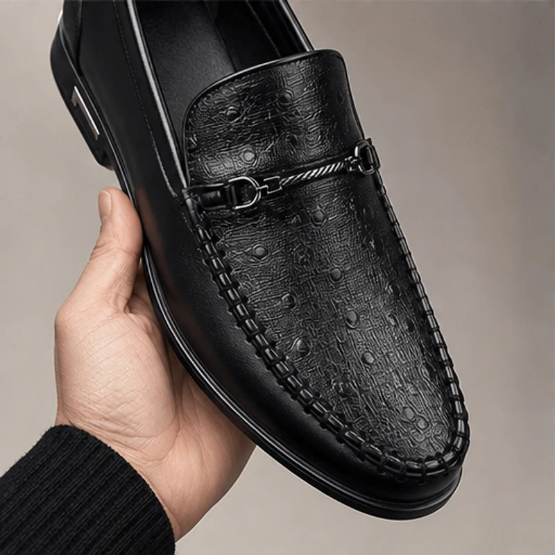 Alden Textured Bit Loafer - Black - men's loafers - Hendlys - Image 2