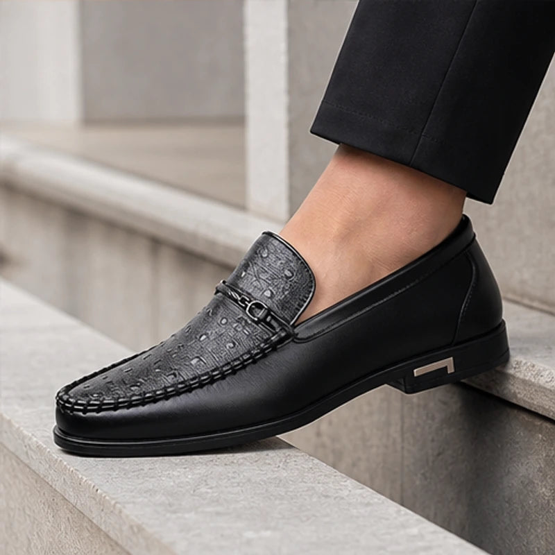 Alden Textured Bit Loafer - Black - bit loafer - Hendlys - Image 3