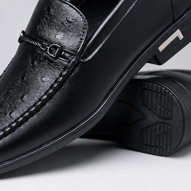 Alden Textured Bit Loafer - Black - dress shoes - Hendlys - Image 6
