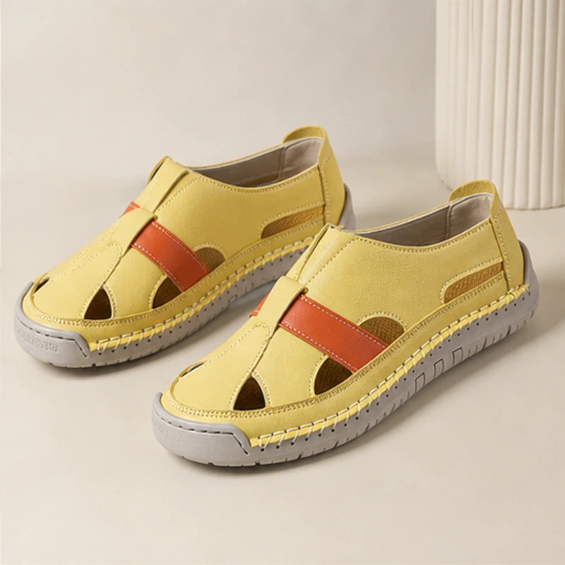 Brexton Vented Leather Loafer - Yellow - leather loafers - Hendlys - Image 4