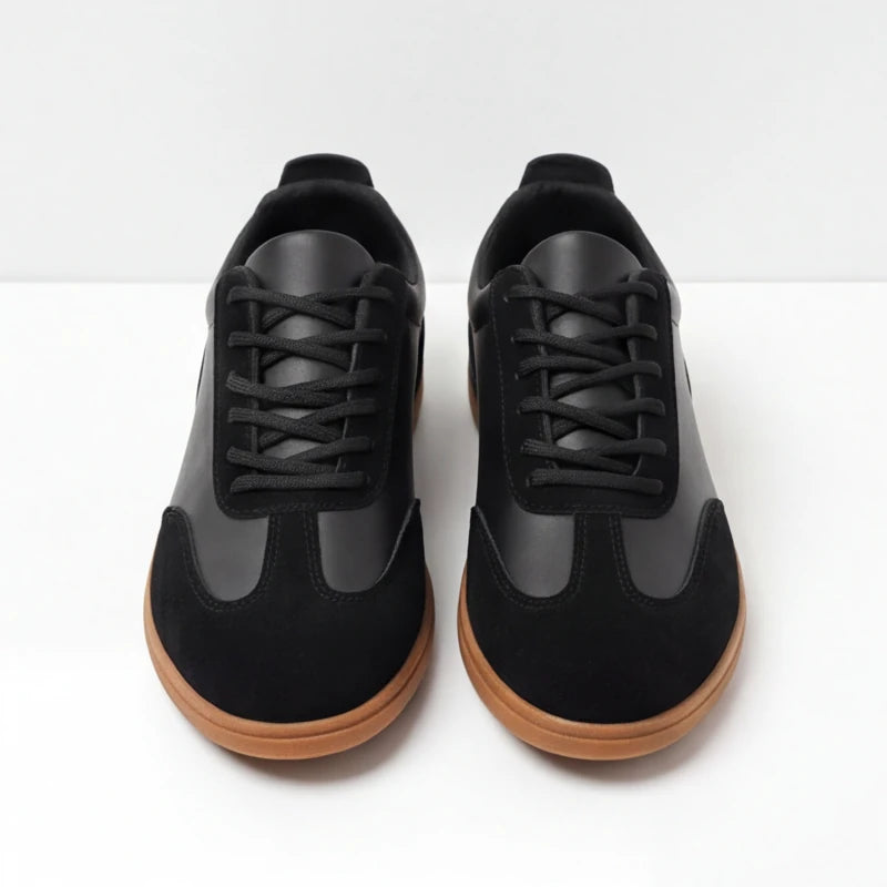 Monaco Leather Shoes - Black - leather sneakers - Hendlys - Image 3