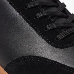 Monaco Leather Shoes - Black - suede sneakers - Hendlys - Image 4