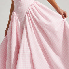 Kelly Holme Plaid Dress - Pink - a-line dress - Hendlys - Image 5