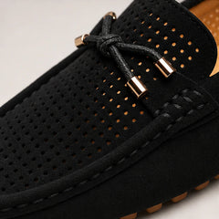 San Marco Woven Leather Loafer - Black - men's loafers - Hendlys - Image 2