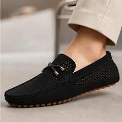 San Marco Woven Leather Loafer - Black - slip-on shoes - Hendlys - Image 5