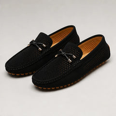 San Marco Woven Leather Loafer - Black - men's footwear - Hendlys - Image 7
