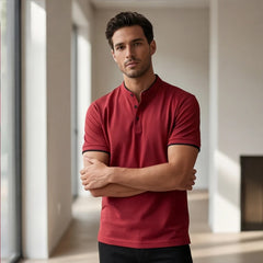Jenson Polo Shirt - Red - men's polo - Hendlys - Image 1