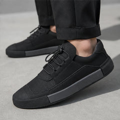 Calder Leather Court Sneaker - Black - court sneaker - Hendlys - Image 4