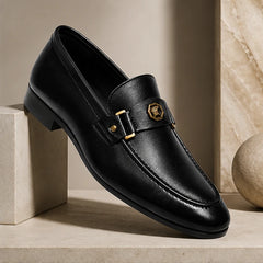 Verona Hand-Finished Leather Loafer - Black - italian leather - Hendlys - Image 4