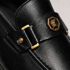 Verona Hand-Finished Leather Loafer - Black - leather loafers - Hendlys - Image 3
