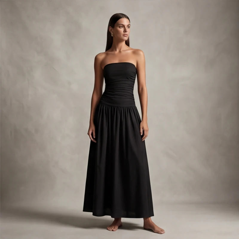 Grazania Strapless Dress - Black - women's dress - Hendlys - Image 1