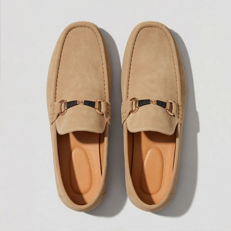 Bianchi Russo Suede Loafers - Tan - men's loafers - Hendlys - Image 2