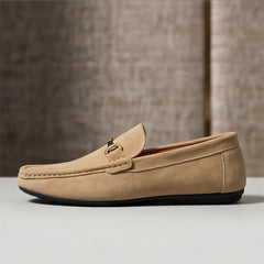 Bianchi Russo Suede Loafers - Tan - suede loafers - Hendlys - Image 3