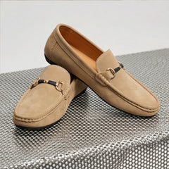 Bianchi Russo Suede Loafers - Tan - cushioned insole - Hendlys - Image 6