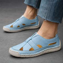 Brexton Vented Leather Loafer - Sky Blue - vented leather - Hendlys - Image 5