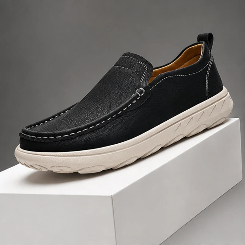 Ridgeway Casual Loafer - Black - Loafers - Hendlys - Image 1