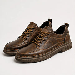 Bergman Leather Sneakers - Brown - chunky sole - Hendlys - Image 7