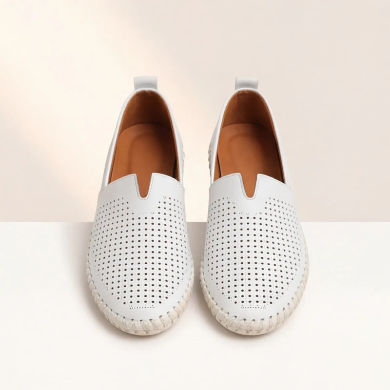 Sartoria Italia Loafers - White - breathable shoes - Hendlys - Image 8