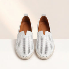 Sartoria Italia Loafers - White - breathable shoes - Hendlys - Image 8