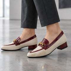 Alethea Women's Woven Bit Loafers - Brown - Shoes - Hendlys - Image 2