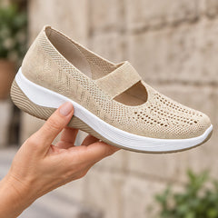 Amara Women's Orthopedic Slip-On Sneakers - Beige - Women's Footwear > Sneakers > Slip-On Sneakers - Hendlys - Image 3