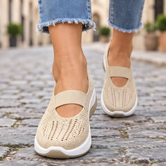 Amara Women's Orthopedic Slip-On Sneakers - Beige - Women's Footwear > Sneakers > Slip-On Sneakers - Hendlys - Image 1