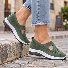 Amara Women's Orthopedic Slip-On Sneakers - Green - Shoes - Hendlys - Image 2