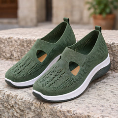 Amara Women's Orthopedic Slip-On Sneakers - Green - female - Hendlys - Image 4