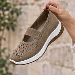 Amara Women's Orthopedic Slip-On Sneakers - Khaki - Women's Footwear > Sneakers > Slip-On Sneakers - Hendlys - Image 3