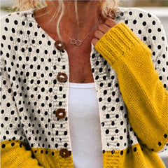 Amelie Spotted Knit Cardigan - Multi-colored - Catalog Group: Clothing - Hendlys - Image 2