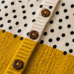 Amelie Spotted Knit Cardigan - Multi-colored - Product Type: Sweaters - Hendlys - Image 4