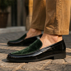 Armitage Leather Loafers - Green - Shoes - Hendlys - Image 3